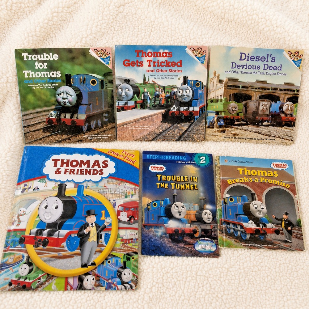 Vintage Thomas The Tank Engine Books Lot 6 1989 1992 2000s Thomas & Friends